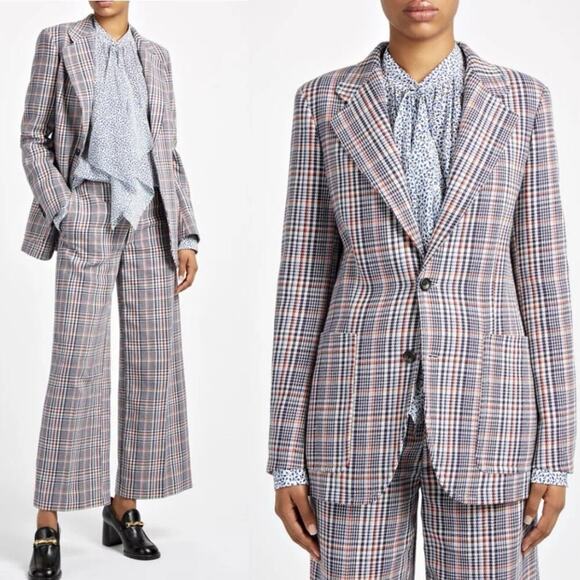 Joseph Pants - Joseph Elton Check Albert Jacket and Fernando Trousers size 36